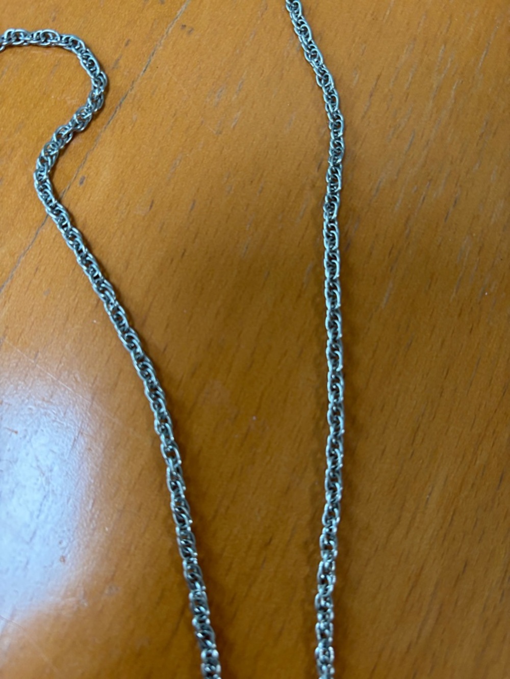 Silver tone lariat necklace - Picture 3 of 7